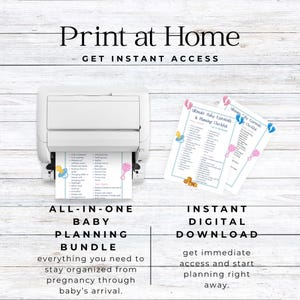 Newborn Checklist Printable Baby Registry Guide Digital Parent Planner Pregnancy Preparation Download Nursery Essential List Infant Necessity Organizer Expectant Mother Gift Baby Shower Present Template Complete Planning Tool New Mom