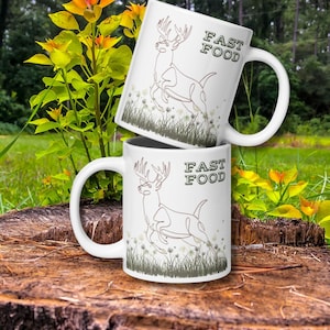 Hunting Coffee Mug Large Coffee Mug Hunting Gift Hunter Humor Funny Deer Cup for Dad - Father&#39;s Day Gift for Hunters, Deer Hunters