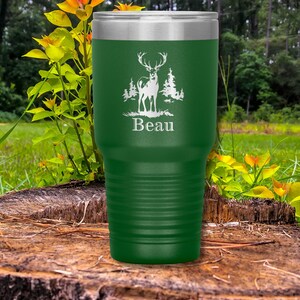 Personalized Elk Tumbler: Insulated Stainless Steel Hunting Cup