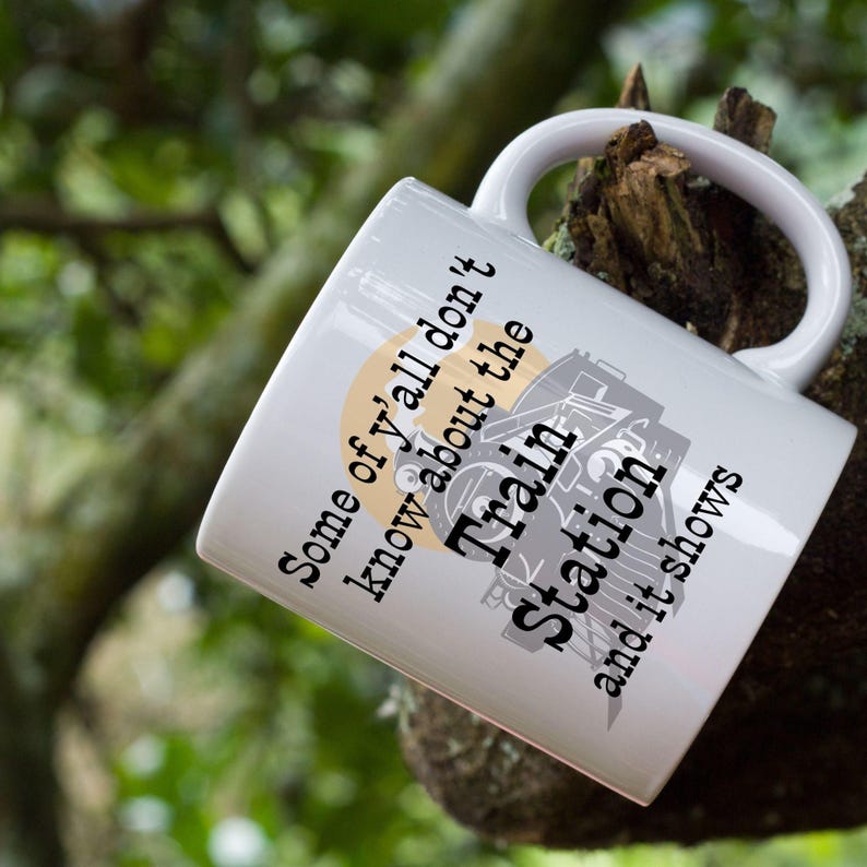Yellowstone Coffee Mug Dutton Ranch Theme Train Station Reference TV Show Merchandise Fan Collectible Item Ceramic Cup Large Size Options Morning Coffee Essential Western Design Style Funny Quote Microwave Safe Dishwasher Friendly Durable