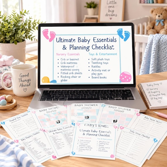 Baby Essentials List and Nursery Checklist, Must Haves Newborn Guide