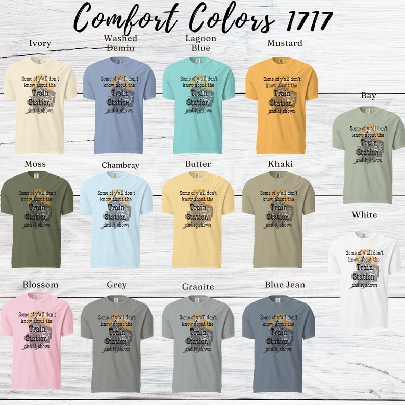 Ranch Theme Design Yellowstone Shirt Collection Dutton Train Station Reference Western TV Show Apparel Country Lifestyle Merchandise Rugged Comfort Wear Unisex Garment Dyed Heavyweight Cotton Tee Relaxed Fit Crew Neck Fan Gift Premium