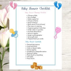 Pregnancy Preparation Download Newborn Checklist Printable Baby Registry Guide Digital Parent Planner Nursery Essential List Infant Necessity Organizer Complete Resource Expectant Mother Gift Baby Shower Present Template First Time Parent