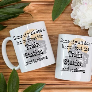 Large Ceramic Mug Yellowstone Theme Dutton Ranch Design Coffee Cup Collection TV Show Reference Train Station Quote Funny Western Style Microwave Safe Dishwasher Friendly Morning Coffee Essential Perfect Fan Gift Collectible Item Show