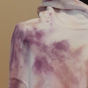 Hand Tie Dye Hoodie, Purple Hoodie, Brown Hoodie
