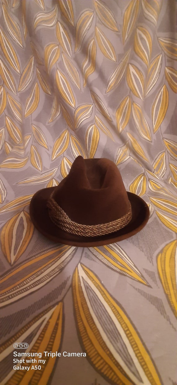 Challenger By Stetson Hat, Brown Wool Hat 1950, B… - image 3