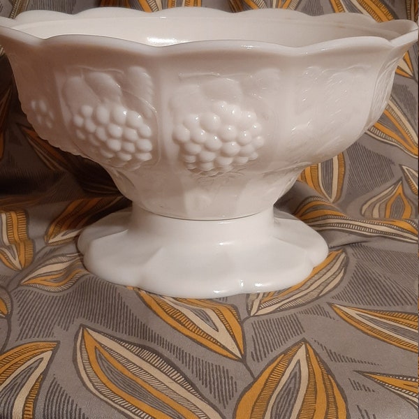 Milk Glass Grape Etsy