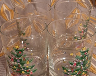 Nikko Christmas Glassware, Double Old-Fashion,