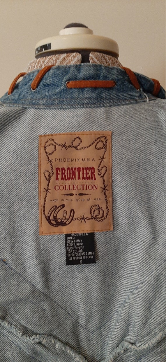 Frontier Collection Denim Fringe Jacket, Denim Ja… - image 9
