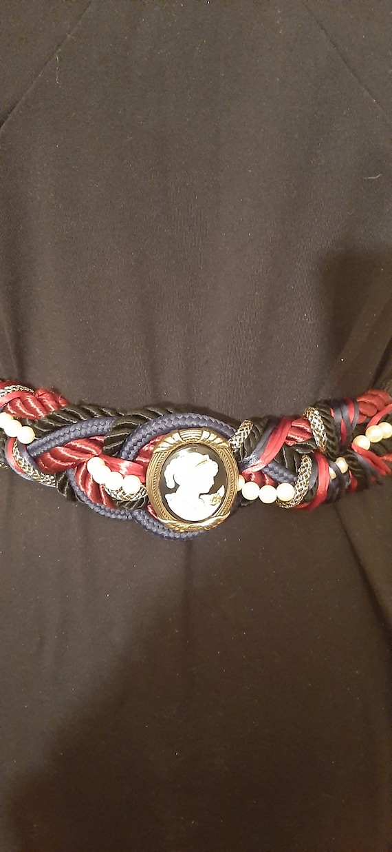 Ione Vintage Corded Braided Belt,1980 Vintage Bel… - image 3