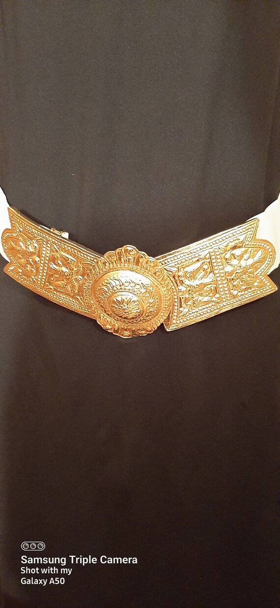 Vintage Gold Tone Bird Belt - Alexis Kirk Style - Adjustable  display picture 1