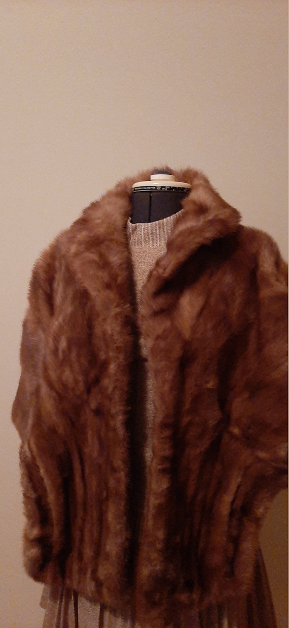 1970s Mink Stole, Vintage Mink Stole, Mink Cape, … - image 1