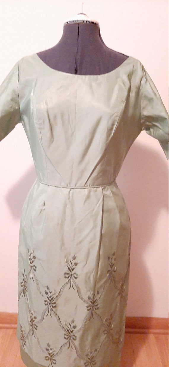 1950's Green Bombshell Dress