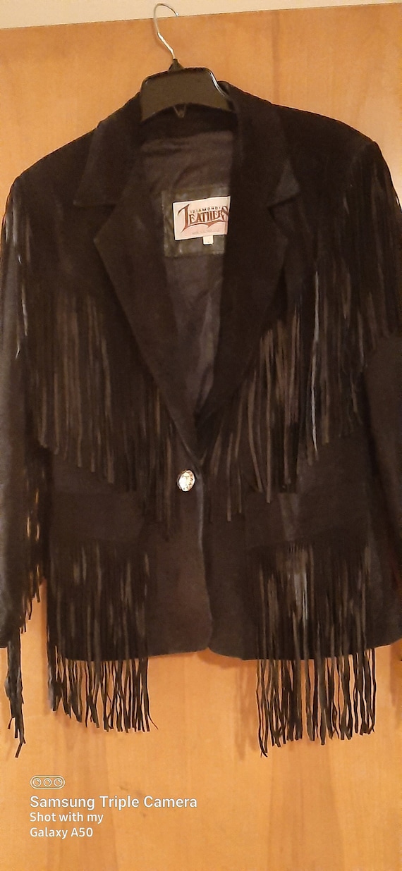 Diamond Leathers Suede Fringe Jacket - image 1