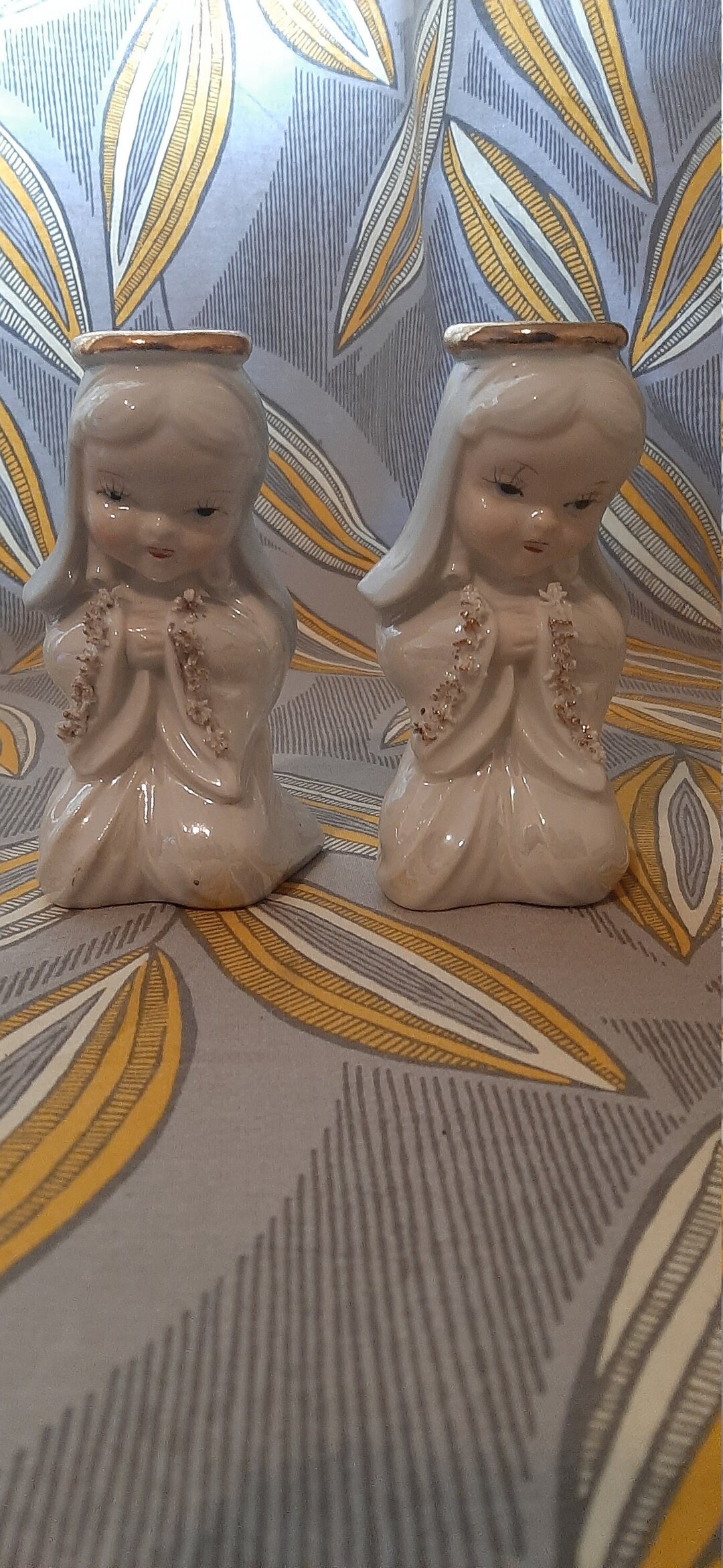 Kneeling Angel Candle Stick Holder Etsy