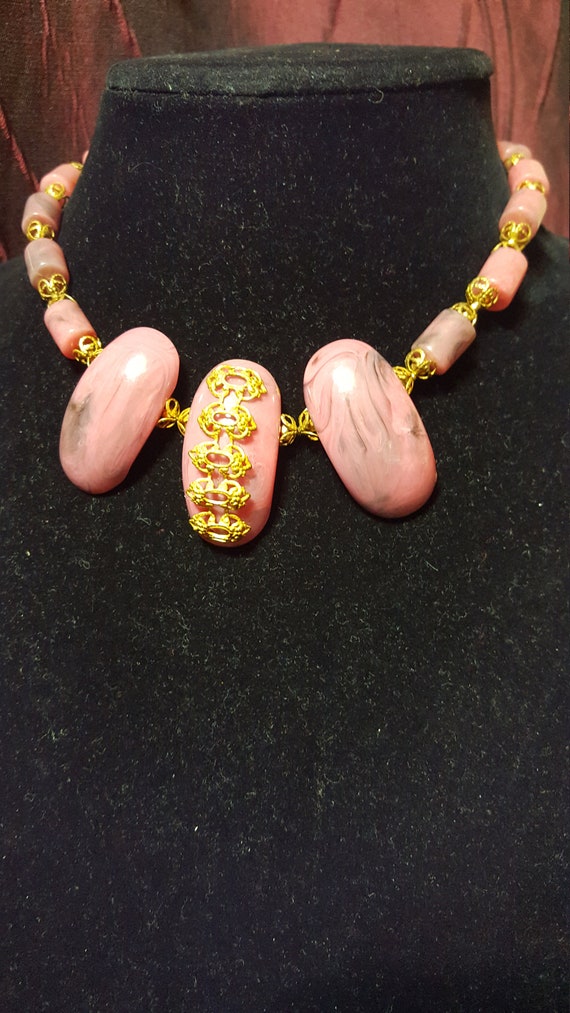 Miriam Haskell Rare Pink Necklace - image 6