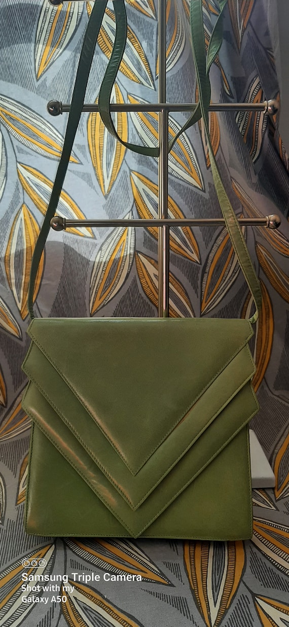 Charles Jourdan Green Handbag, Crossbody Handbag