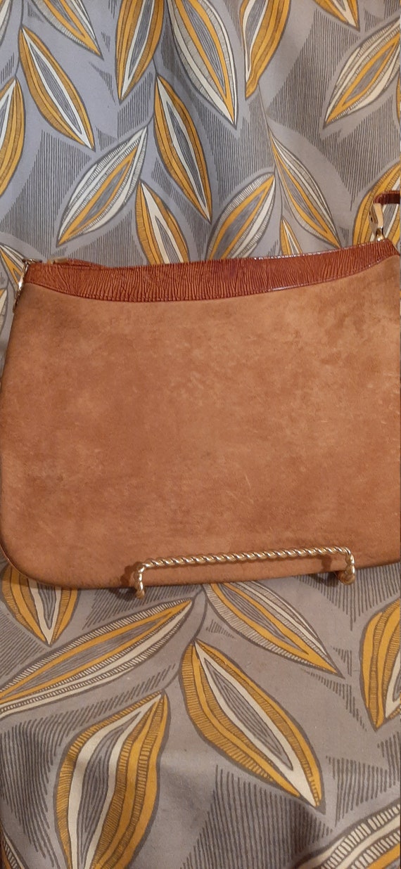 Koret Suede Shoulder Handbag, Vintage Leather Sue… - image 2
