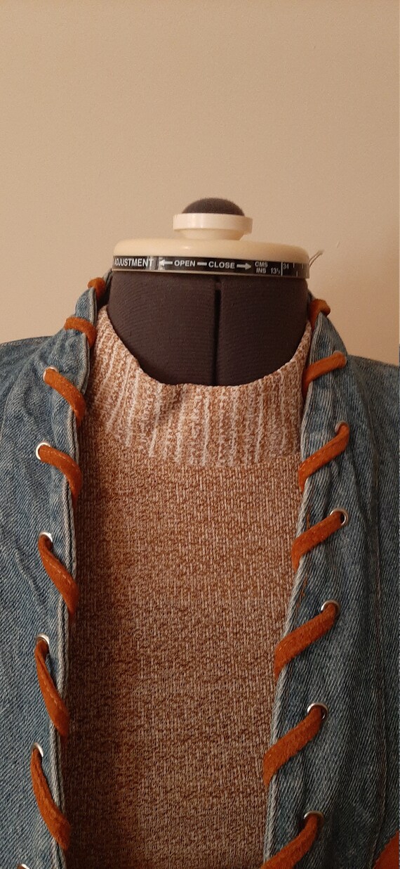 Frontier Collection Denim Fringe Jacket, Denim Ja… - image 10