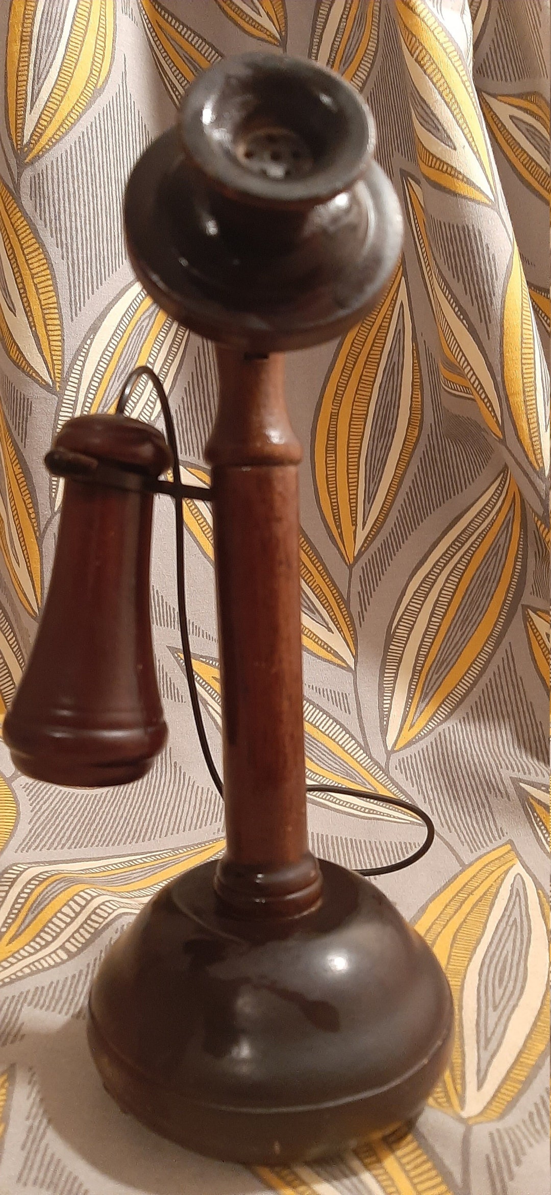 1980 Phone Music Box, Musical Wood Telephone Shape Etsy