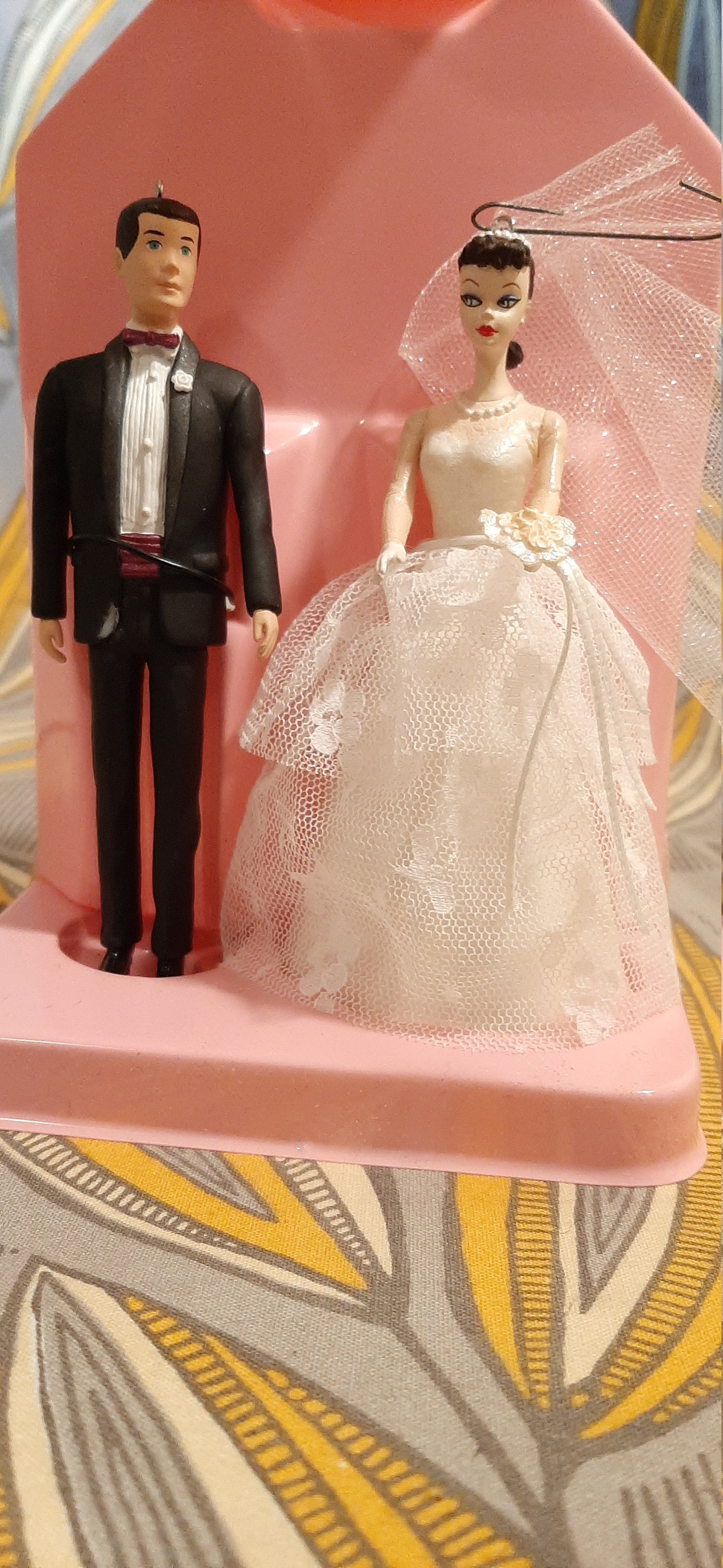 Barbie and Ken Christmas Ornaments, Keepsake 1997 - Etsy