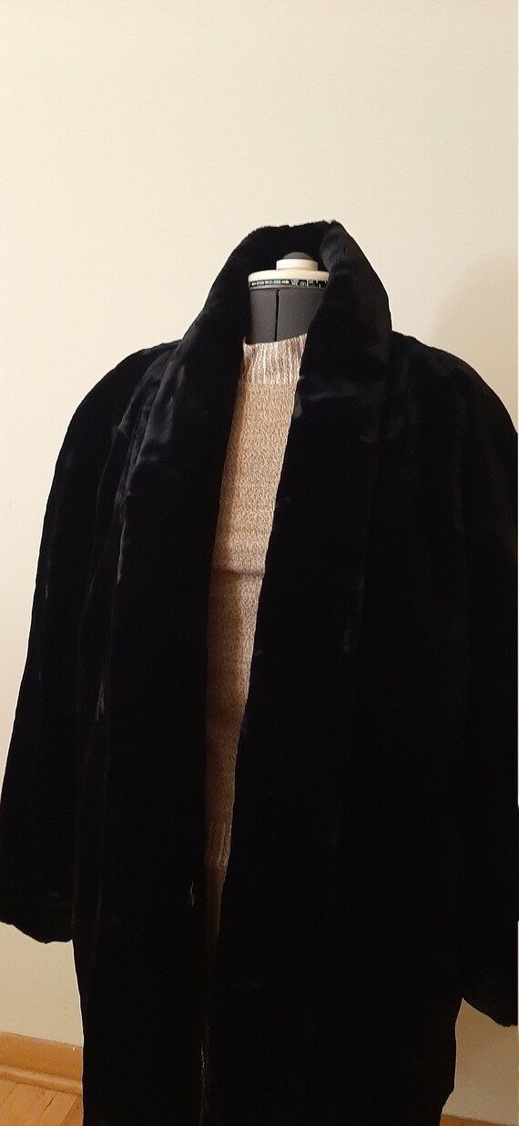 Faux Fur, Black Faux Fur Coat, Fur Jacket, Monica