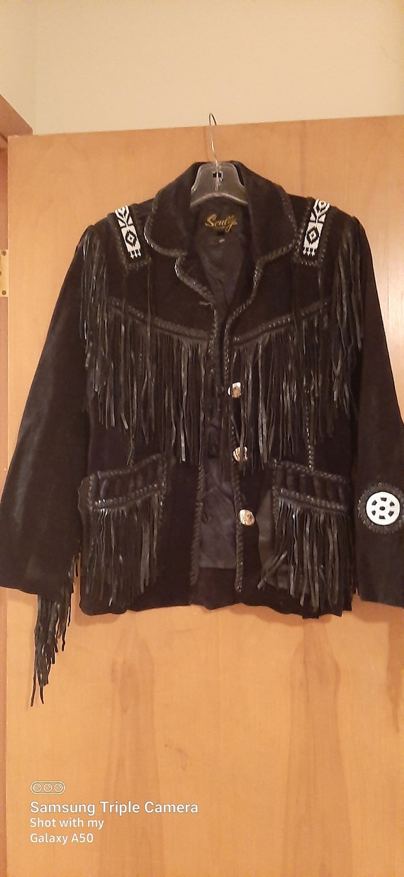 Scully Suede and Leather fringe Jacket