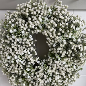 Gypsophilia wreath white 65cm image 2