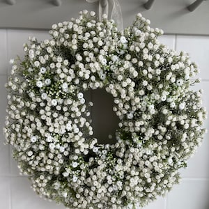 Gypsophilia wreath white 65cm image 5