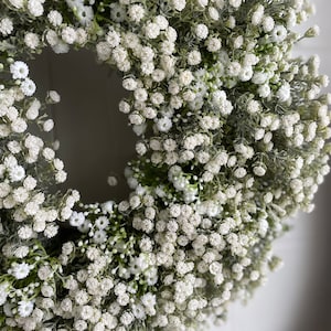 Gypsophilia wreath white 65cm image 4