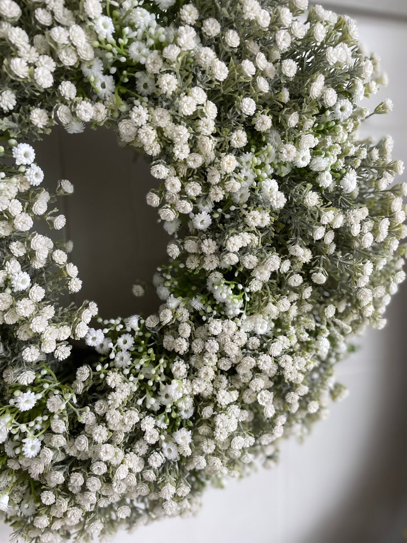 Gypsophilia wreath white 65cm image 4