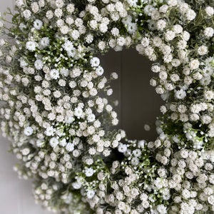 Gypsophilia wreath white 65cm image 3