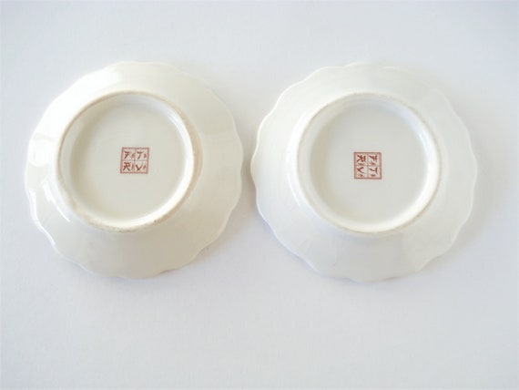 2 Vintage Japanese Small Ceramic Dishes-Oriental … - image 7