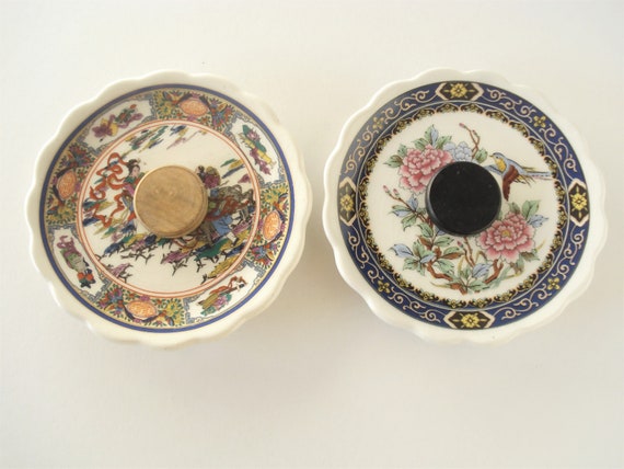 2 Vintage Japanese Small Ceramic Dishes-Oriental … - image 6