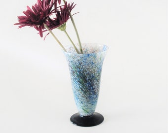 アールデコ ガラス フラワーベース アールデコ スパッターガラス フラワーベース - ムラーノスタイルの