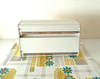 Vintage Krestline Speco Chrome Bread Box Canister MCM Wall Kitchen