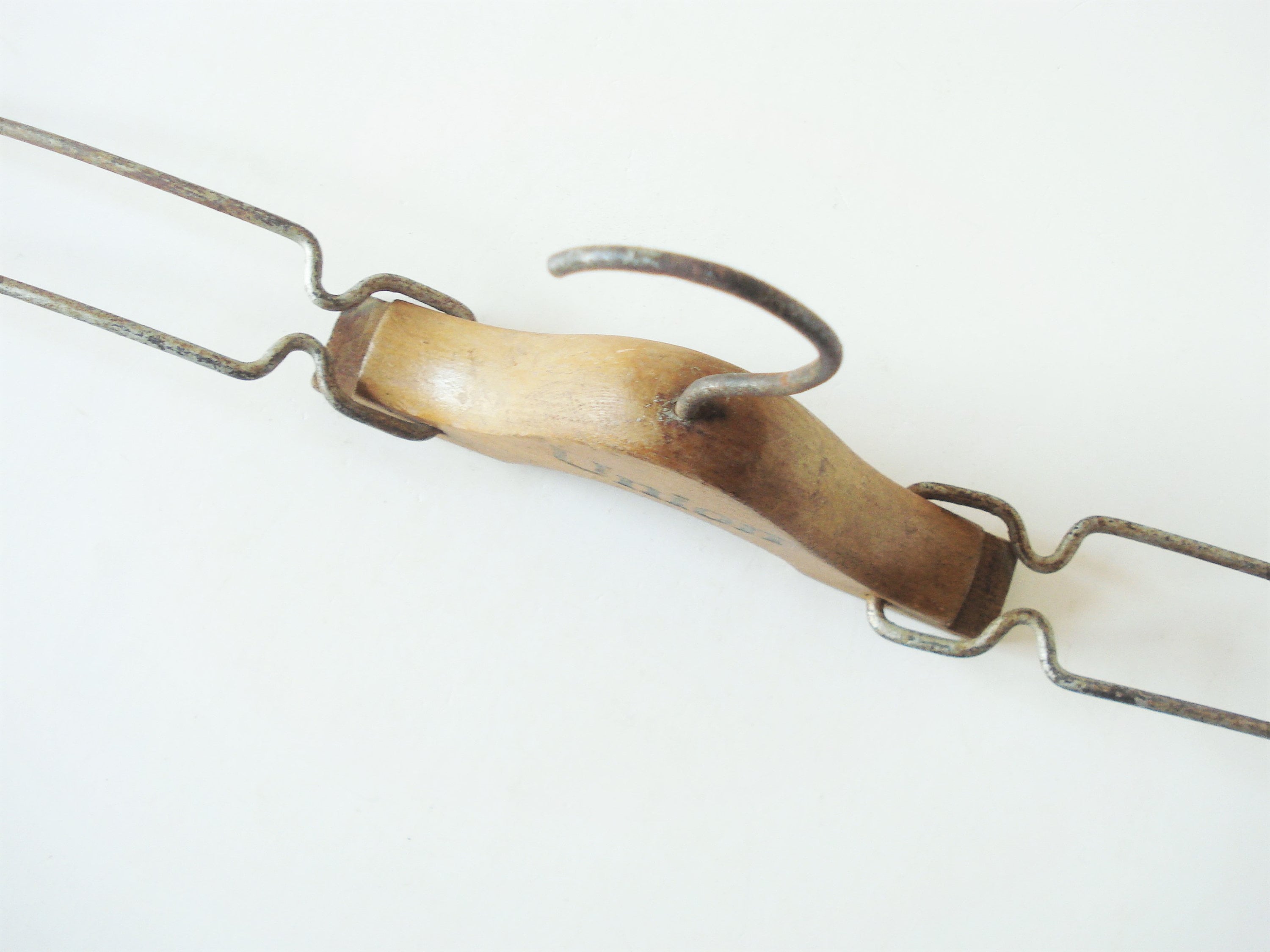 Antique UNION Folding Wooden Coat Hanger- Folding Wood and