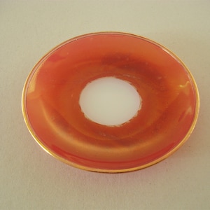 Rare Vintage ARCOPAL Harlequin Brick Color Saucer-12.5 cm/ 4.9&quot;- Replacement ARCOPAL Tea Saucer- Made in France- 1960s