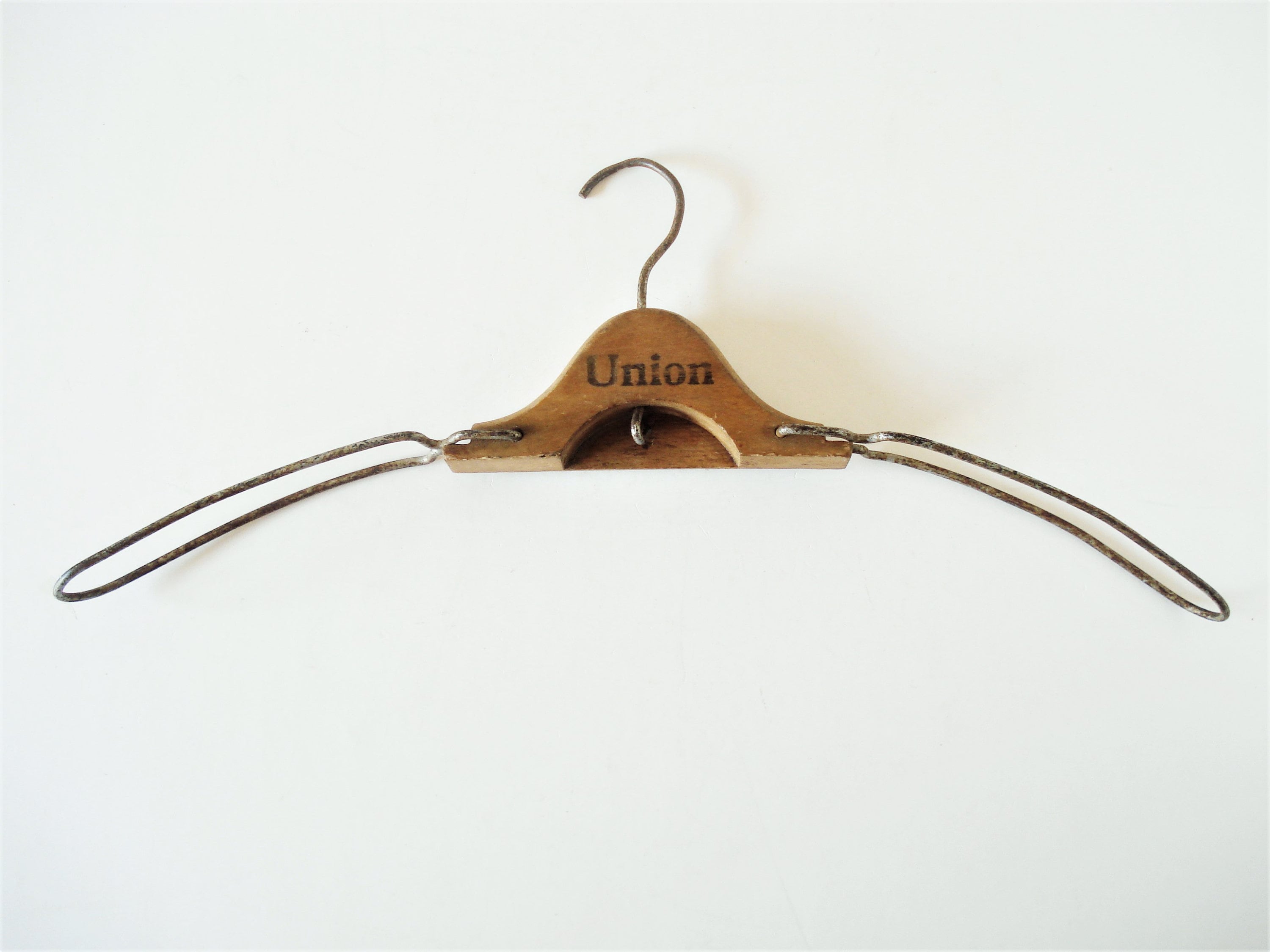 アンティーク1920-30's Folding Hanger2個セット Antique UNION Folding Wooden Coat Hanger- Folding Wood and