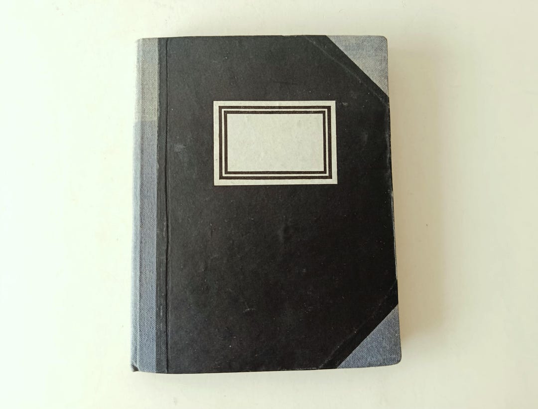 Vintage Book Diary 1930s-40s Era-vintage Hardcover Journal 100 Sheets ...