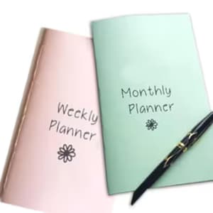 Travelers Insert Bundle, 2026 or Blank Monthly Calendar, and Weekly Planner, Travelers Notebook Insert, Month On Two Pages