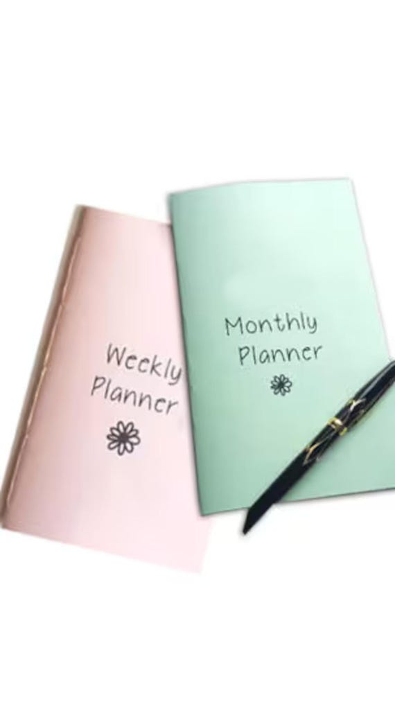 Elegante 2024 Calendario Diseño Anual Planificador En Negro Y