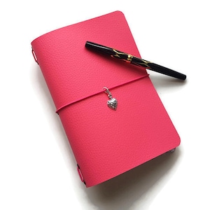 Travelers Notebook, Midori Cover, Fauxdori Cover,  Journal cover, A5, TN cover, travel journal, planner cover, Pink notebook cover