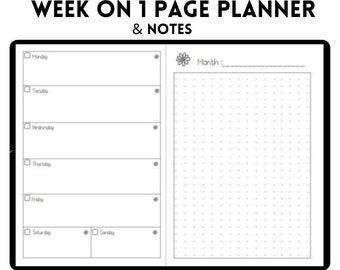 Agenda semanal, Refil para Caderno de Viagem, Agenda sem data, Insert Midori, Midori, Inserts Fauxdori, Refil Midori, uma semana por página