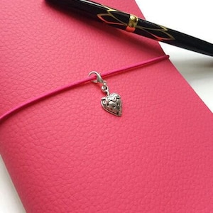 Travelers Notebook, Fauxdori, A5, Midori Cover, Planner Cover, Travel Journal, Cerise Pink Notebook Cover, TN cover,  Journal. Faux leather