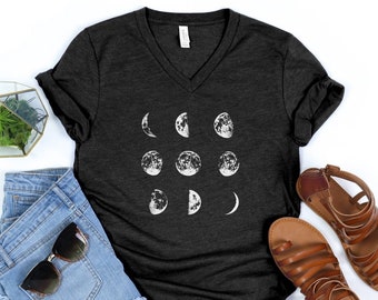 Moon Phases Shirt - Moon Shirt - Moon Phases - Unisex