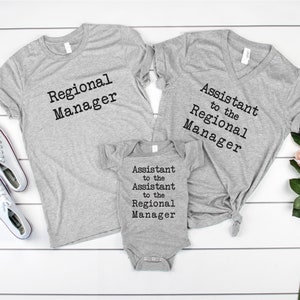 Regional Manager Shirt - Assistant to the Regional Manager - Assistant to the Assistant to the Regional Manager - Matching Christmas Shirts