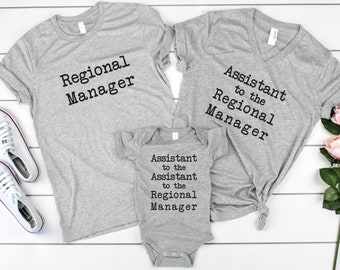 Regional Manager Shirt - Assistant to the Regional Manager - Assistant to the Assistant to the Regional Manager - Matching Christmas Shirts