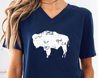 Bison Shirt - Bison T Shirt - Buffalo Shirt - Wyoming Shirt - Bison