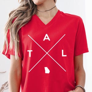 ATLANTA Shirt - ATL Shirt - Georgia Shirt - Atlanta Gift - Vneck